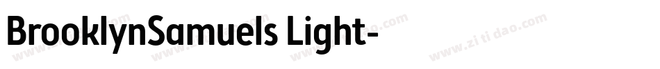 BrooklynSamuels Light字体转换